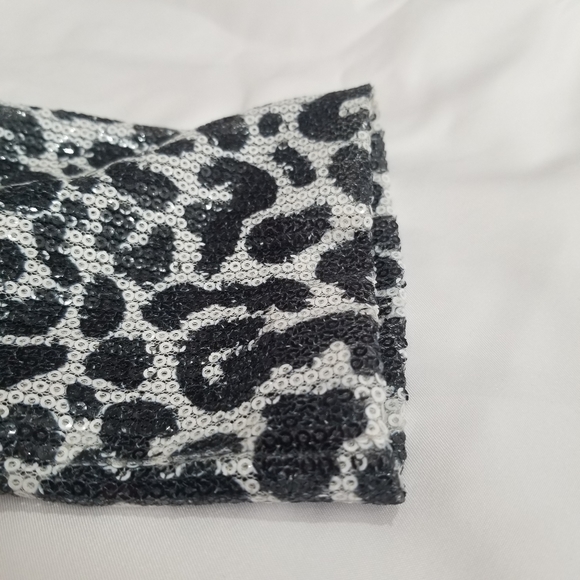 ZARA BASIC sequin holiday party cocktail dress - Picture 6 of 16